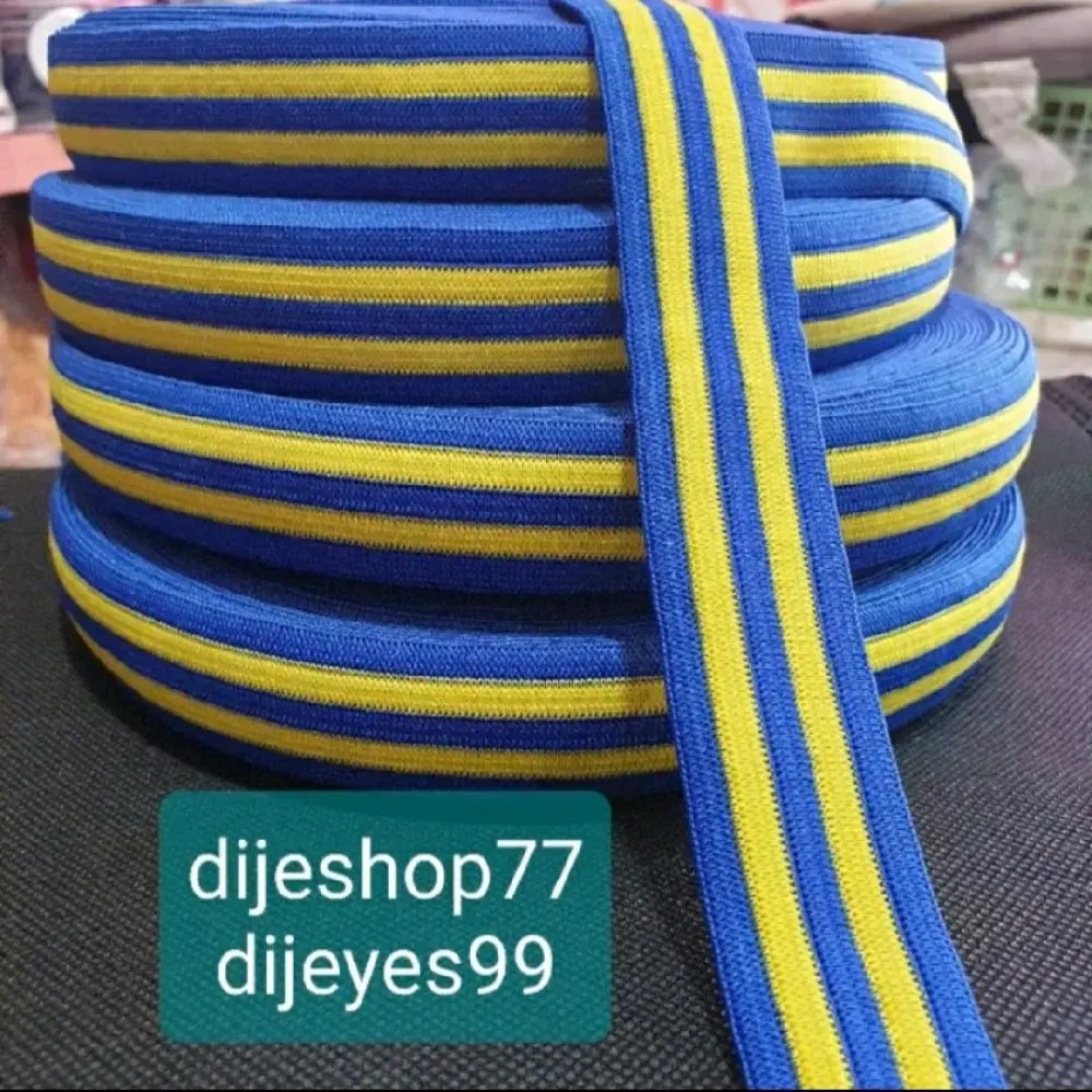 Karet Elastis karet motif karet salur karet biru kuning karet rib karet celana boxer karet jaket karet lengan karet kerah karet tas karet sepatu karet kerajinan tangan diy