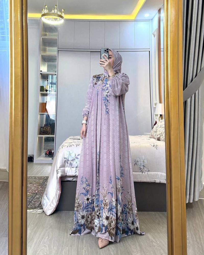 Product Introduction of Gamis set hijab arsyila gamis wanita dress mewah busui friendly gamis elegan setelan hijab gamis wanita Panjang rayon Diamond gamis Motif Muslim Rayon Nyaman 25