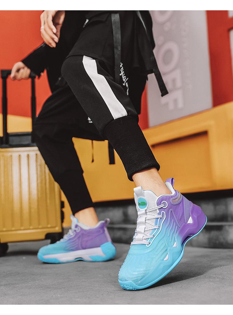 Product Introduction of IEAGO Fashion Mens Basketball Shoes Casual Breathable Women Sport Training High Top Sneakers 39