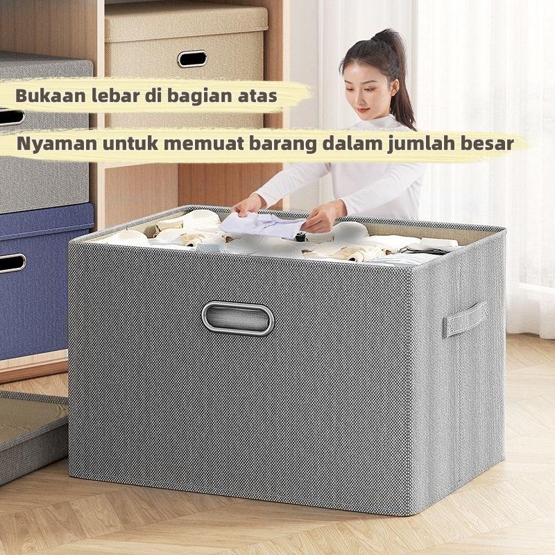 Asrama Rumah Storage box dan tutup berkapasitas besar  Container box Asrama Dapat Dilipat  Organizer box Luar Ruangan  Kotak Penyimpanan Linen Mainan Kotak Buku Multifungsi Kontainer box serbaserbi kotak  penyimpanan 8