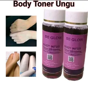 Toner Badan ungu Kelupas toner  Body toner 7 x whetening denagan lebih efektif mencerahkan kulit isi 100l Hitam Tubuh aman bumil busui Perawatan badan