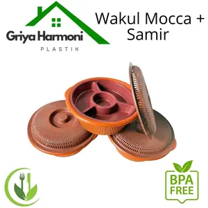 (12 PCS) WAKUL TUTUP MOCA + SAMIR - WAKUL NASI HAJATAN + TEMPAT LAUK - WAKUL MOCA MATAHARI + SAMIR - WAKUL HAJATAN PLASTIK