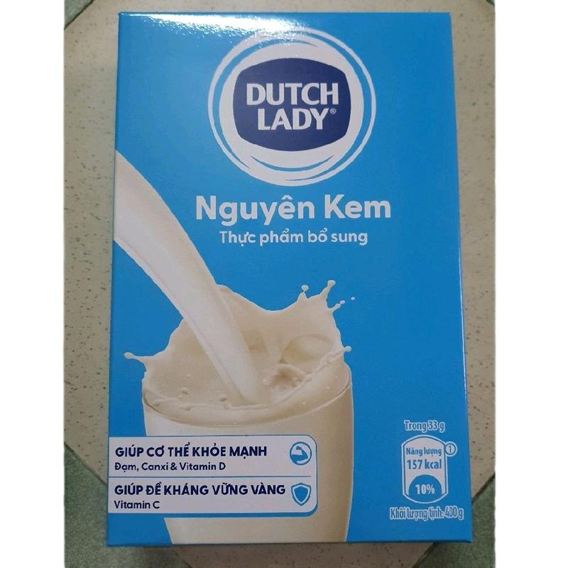 bao bì mới Sữa bột Cô gái Hà Lan nguyên kem 400g hộp giấy