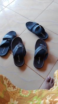 Product Review of SANDAL PRIA COWOK CASUAL BELI 1 GRATIS 1  PROMO Sendal Slop Kulit Pria Japit Slop Selop Jepit from m**a 1