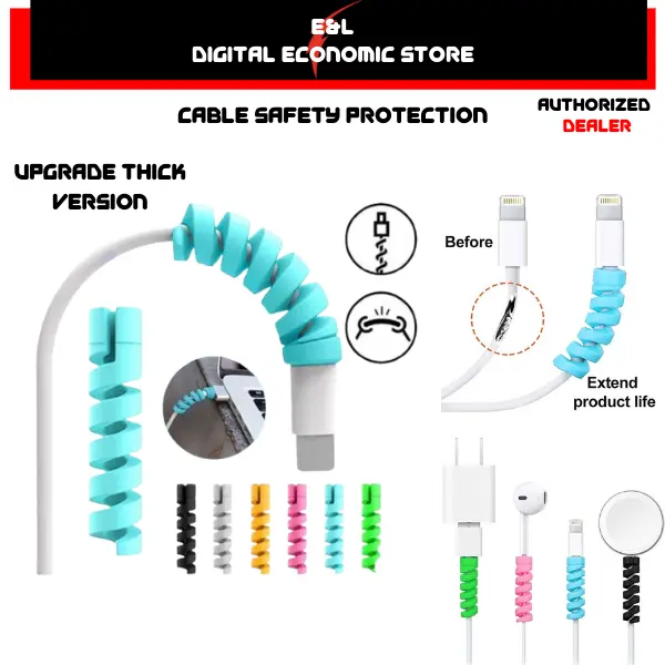 Random Color Cute Candy Cable Protector For All Type Round Cable Earphone Handsfree Protector Pelindung Kabel Silicone Accessories