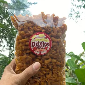 Cemilan Makaroni Cikruh Kering Extra Pedas 500 Gram Snack