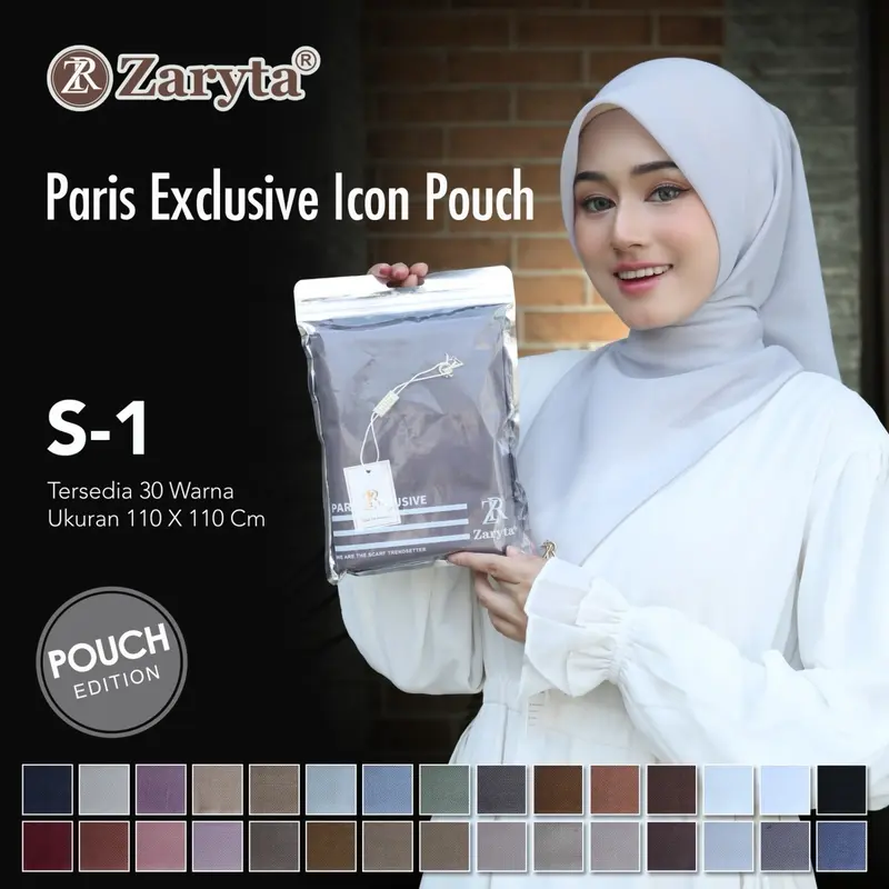 ZARYTA HIJAB VOAL SOLITAIRE 5 PCS SEGI EMPAT MUSLIM SQUARE 4