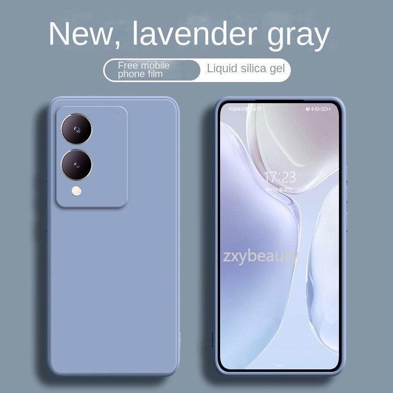 For VIVO Y17S 2023 Casing Phone Case Liquid Silicone Rubber Square Soft Case For VIVOY17S Y17 S 4G 5G Soft TPU protection cases Back Cover 3