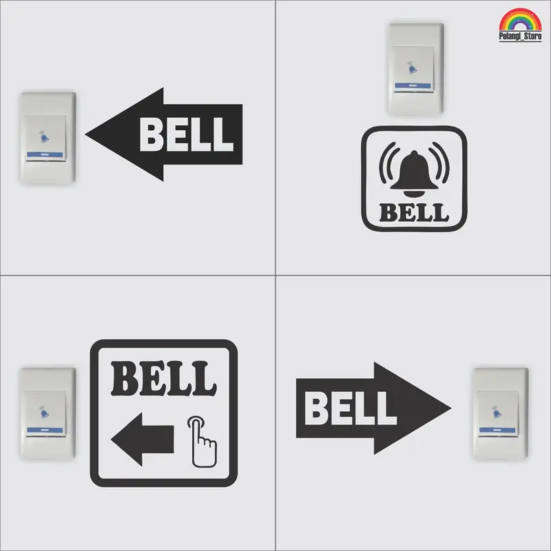 Stiker Cutting bell pintu rumah - Bell Sticker custom - Shop | Tokopedia