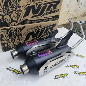 Knalpot Moncong Kenochi Original NJR Exhaust Fullsystem Motor Vario 125/150 Beat Scoppy Nmax Aerox Pcx Sarfull Besi Motorcycle Silincer