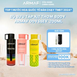 Bộ Sưu Tập Xịt body unisex Armaf ODYSSEY LIMONI-CANDEE-SPECTRA-HOMME 200ML [DL]