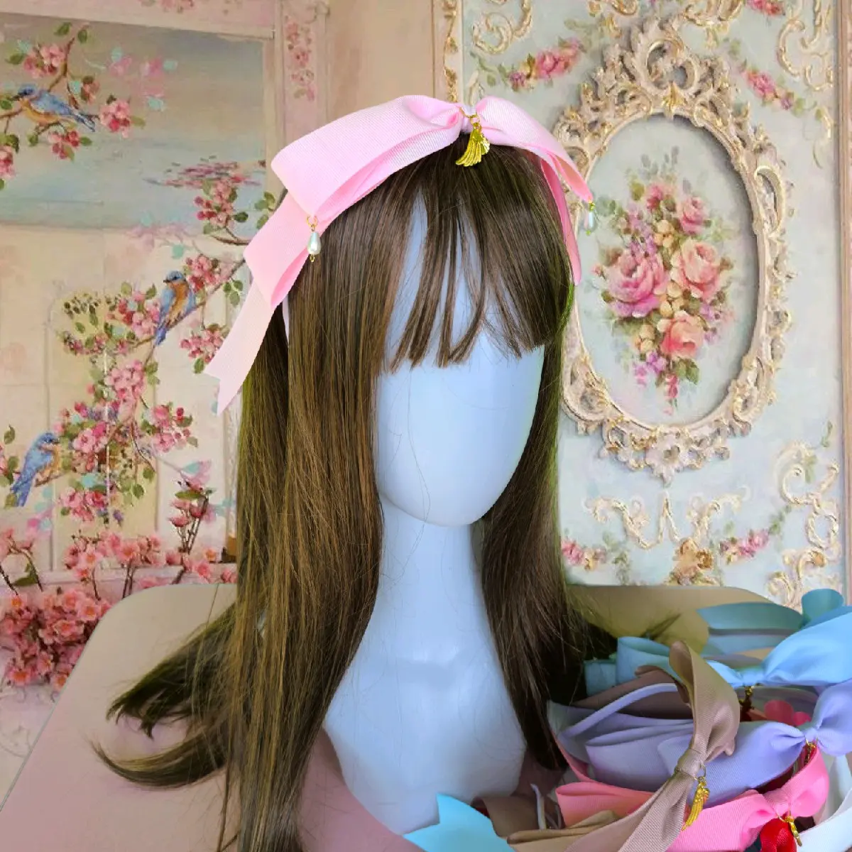 [ YUKA SHOPPU ] PREMIUM headband bando Classic Lolita Kawaii Style dollete