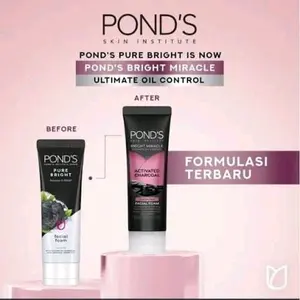 POND'S Bright Miracle Ultimate Oil Control 50ml - Sabun Wajah Terbaru dengan Formula Aktif Charcoal