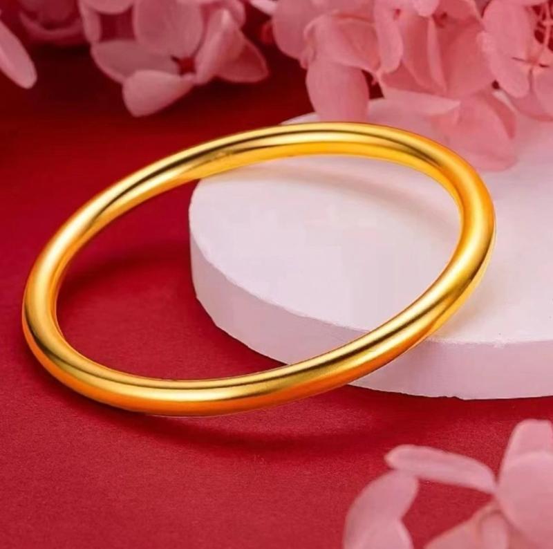 【Beli 1 Gratis 1】Gelang Emas Classic Gelang Gelang Keroncong  Tahan Lama,Awet,Tahan,Cantik Bracelets 0
