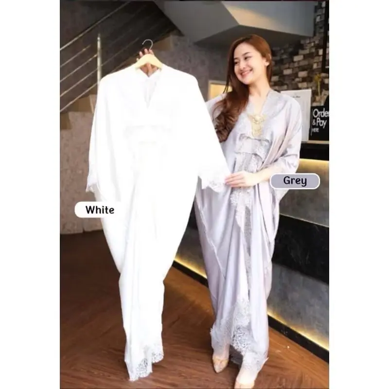 Kaftan polos satin velvet premium Wanita- Kaftan pesta, kondangan 6