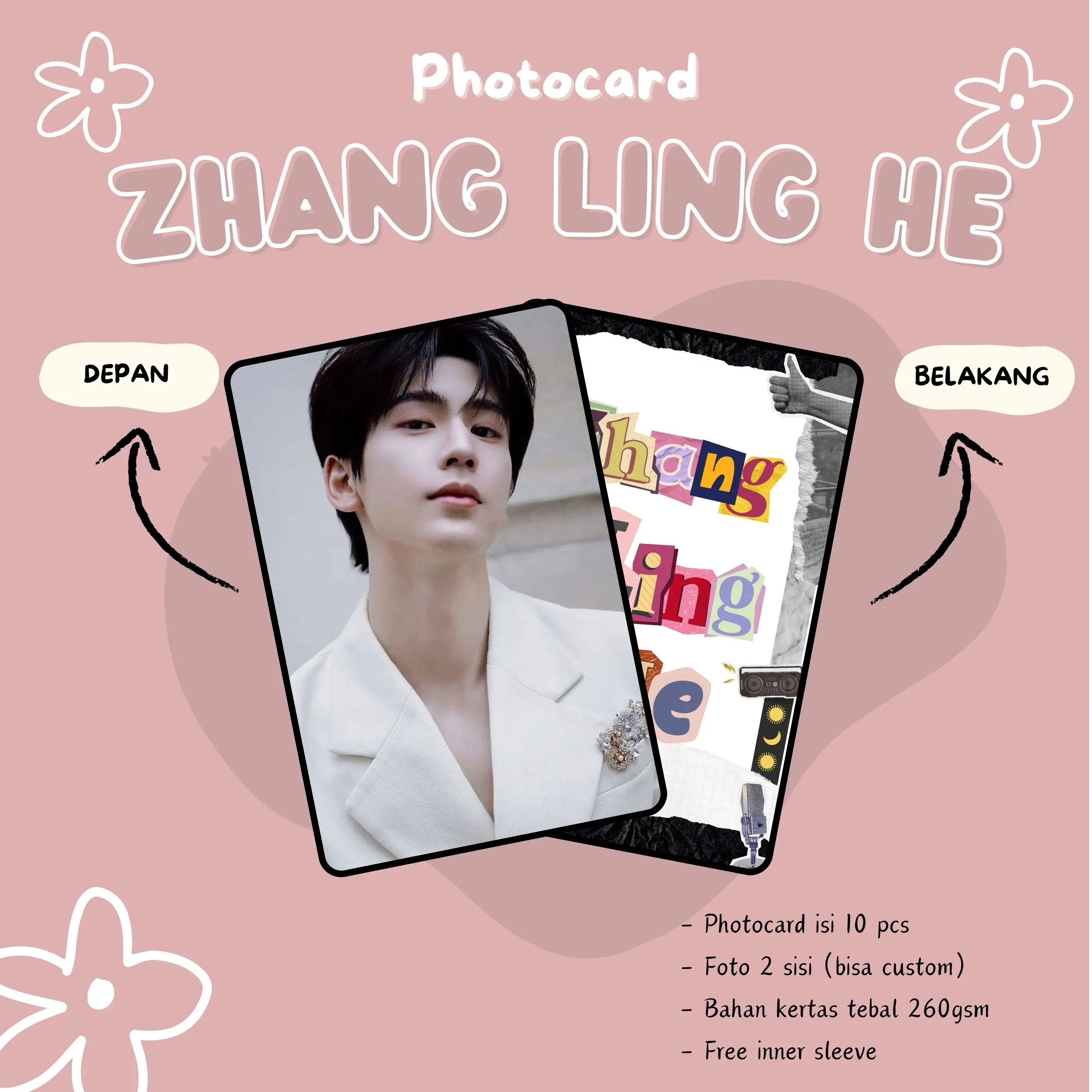 (10 PCS) PHOTOCARDS ZHANG LINGHE