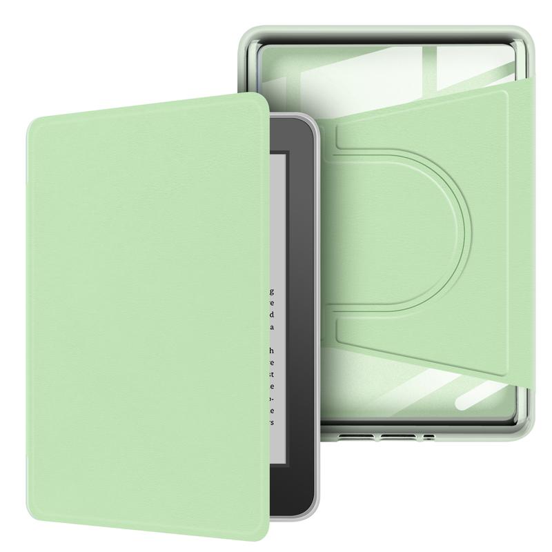 Ốp đựng thông minh với tách từ tính cho Kindle Paperwhite thế hệ thứ 12, vỏ acrylic trong suốt kèm giá đỡ đứng; tương thích với Kindle thế hệ thứ 11, hỗ trợ chế độ ngủ/kích hoạt tự động.