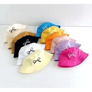 Topi Bucket Anak Tali Perempuan Pita Premium 1-5 Tahun Terbaru Termurah