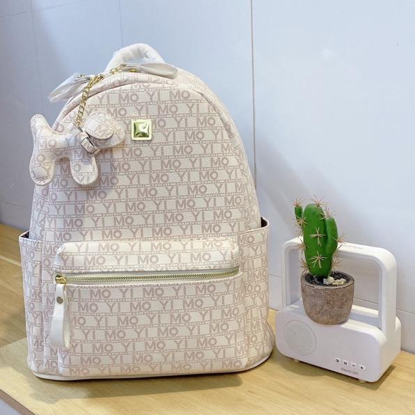 Ba lô Da Đeo Vai Họa Tiết MOYI Chất Liệu Da Pu Hàng Quảng Châu 3 Size 33 36 40