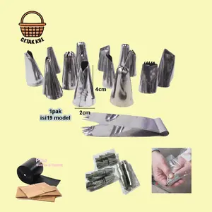 Dekorasi Kue Aneka Bentuk isi 20 pcs Spuit Decor Sempret