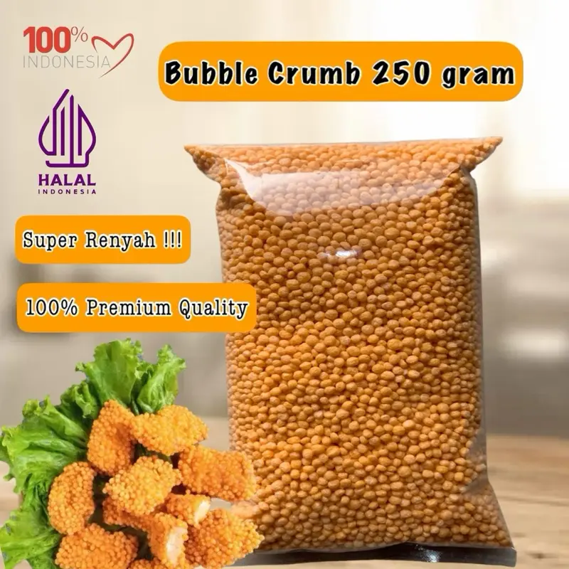 Bubble Crumb 250 gram Super Renyah 100% Premium Quality untuk Makanan Renyah