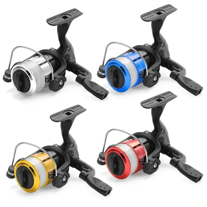 Joran Pancing Set 1.8M 6 Bagian Spinning Fishing Rod Reel Set Fiber Glass Telescopic untuk Air Tawar Anak-anak Fishing Pancingan Set Lengkap 5