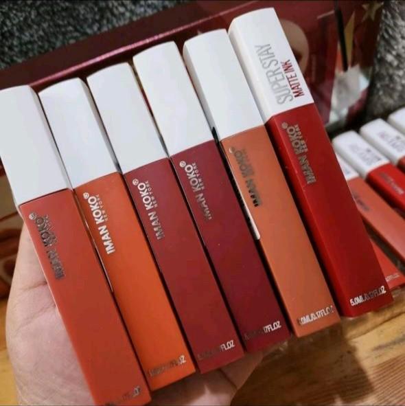 [ Per 6 Pcs ] Iman Koko Lipcream Matte Liquid Lipcream 0