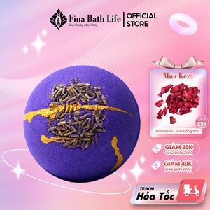 LAVENDER VIOLET - Creamy Bath Bomb/ Bom tắm/ Viên tắm bồn tạo bọt - Fina Bath Life