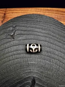 Batu Akik Dzi Kuijin Benefactor Blessed Tibet Wealth Stone 19x10mm E2793