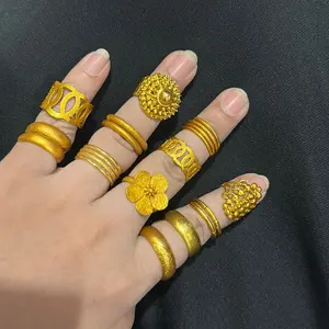Cincin emas palsu 100% mirip emas asli bisa di jual kembali dengan potongan 50% awet di pakai sehari hari