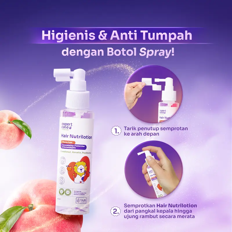 Expert Care - Paket Hair Nutrilotion 100ml dengan NUTRIBIOTIC + Face & Body Lotion 50g - COMBO GLOWING - Kulit Lembap, Rambut Tebal & Wangi Seharian 4