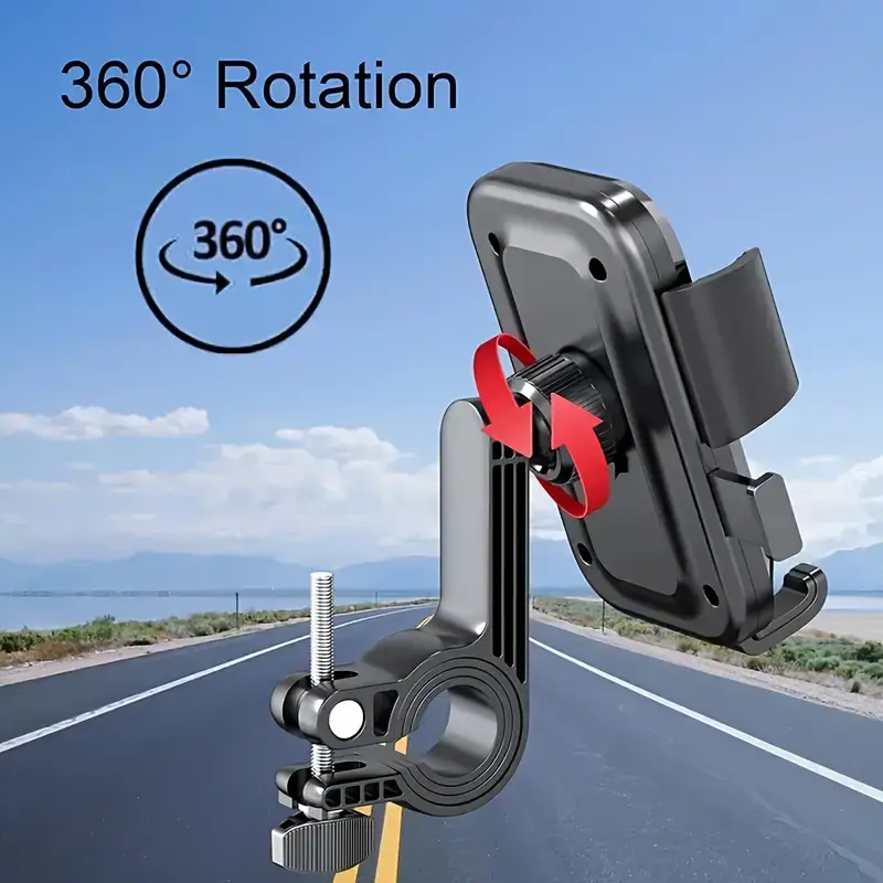 Motorcycle Smartphone Holder, Stable And Shockproof, Essential For Safe Driving, 2024 New Stable  Mmotorcycle Phone Holder Cellphone Mount Stand