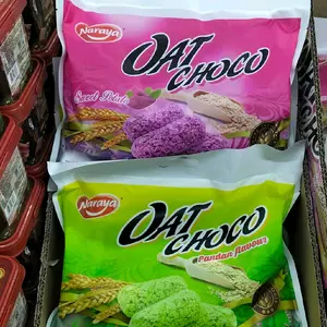Naraya Oat Choco 400gr || 40pcs Rasa Sweet Potato & Pandan Flavor Snack Lezat