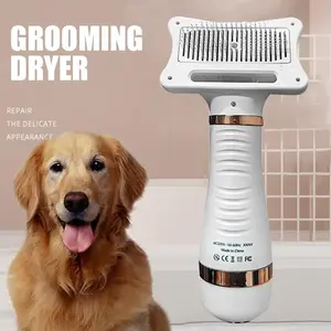 Sisir Pengering Bulu Hewan Anjing Kucing 2 in 1 Portable 300W