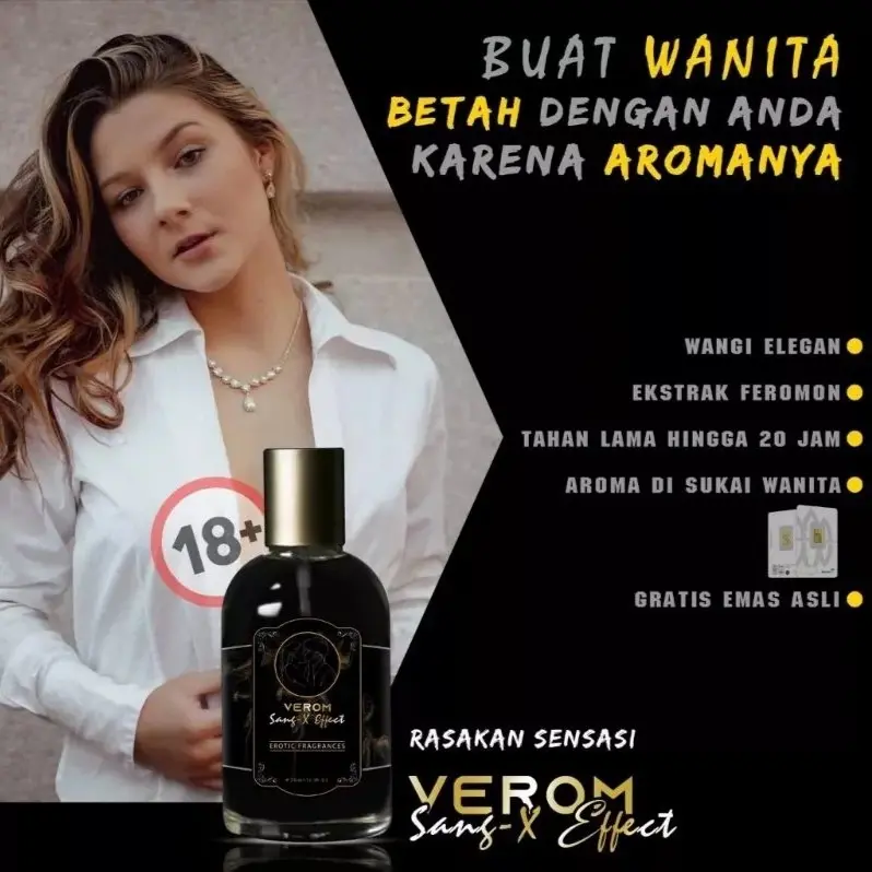 TERVIRAL Parfum Verom SangX Effect Parfum Wanginya Disukai Wanita Eau de Perfume Parfum HRNY
