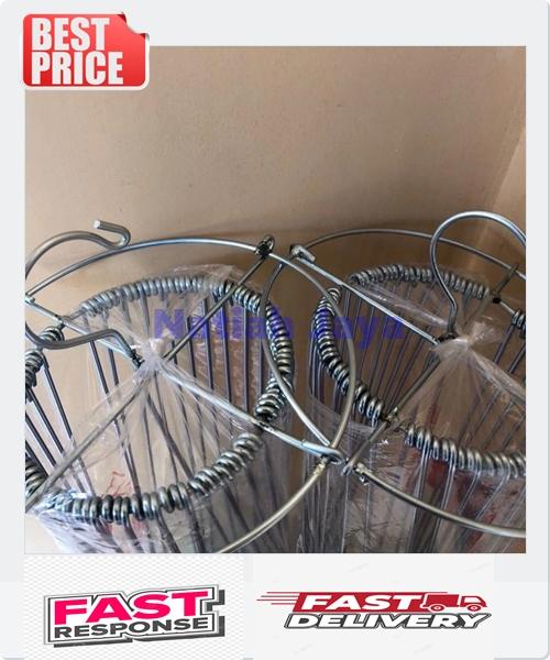 Jemuran Baju Bayi 24 Stik Stainless Steel Anti Karat Lipat Hemat Ruang - Besi, Pakaian 4