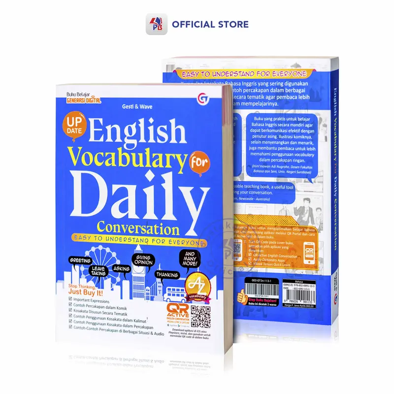 Buku Bahasa Inggris Everyday English Conversation Lancar Percakapan Bahasa Inggris Sehari hari / English Vocabulary For Daily Conversation / Mahkota Kita - MK 3