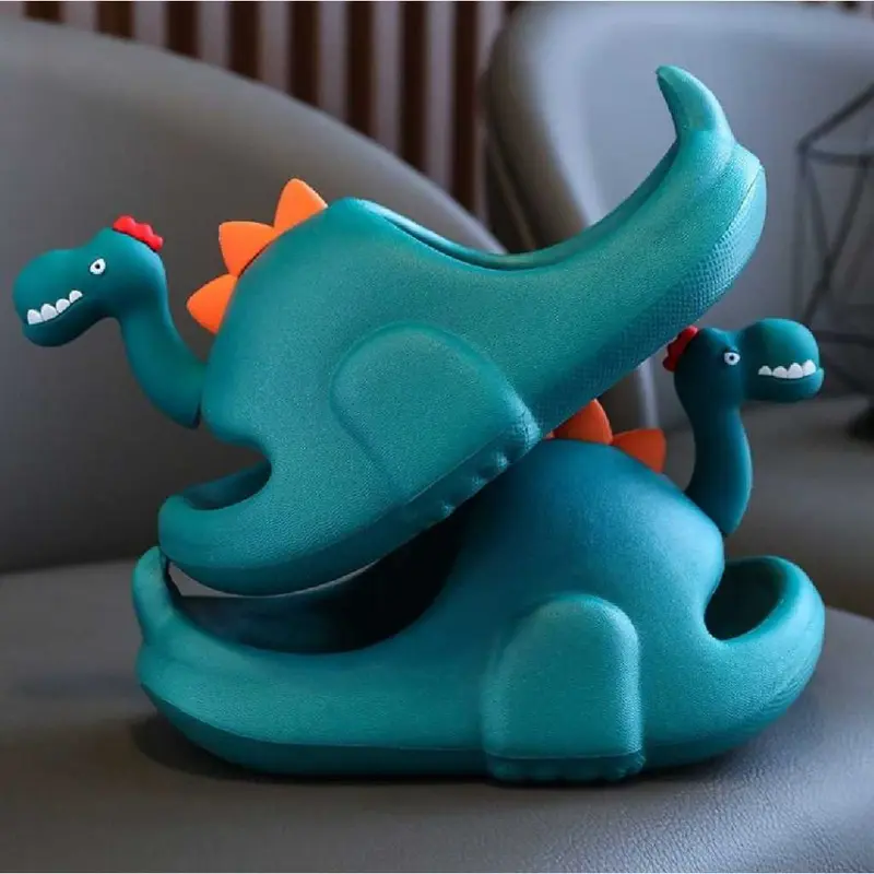 Sendal Selop Anak Sandal Dinosaurus 3D Anak Laki/Cewek Sandal Karet Nyaman Pake Anti Licin 0