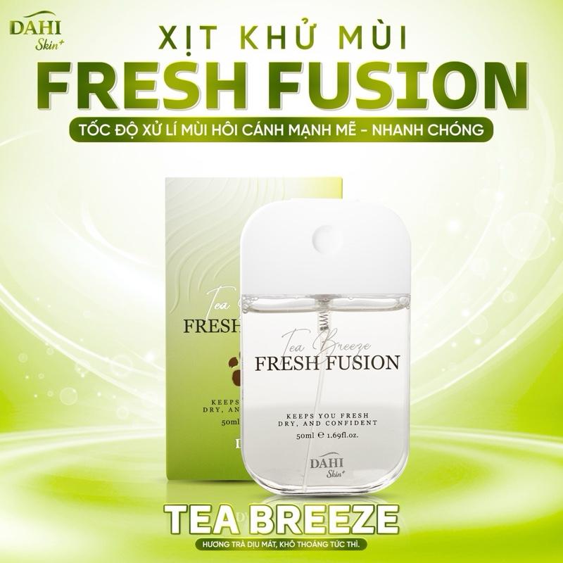 Xịt Khử Mùi Tinh Chất Phèn Chua DAHI - FRESH FUSION | TEA BREEZE (hương hoa trà dịu nhẹ) 50ml – Không Cồn, Khô Thoáng, Dịu Nhẹ Cho Da
