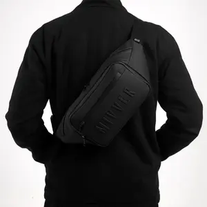 MIVVER | Ultimate Waistbag Waterproof Tas Selempang Anti Air Pinggang Pria Cowok Cowo Kulit Sintetis