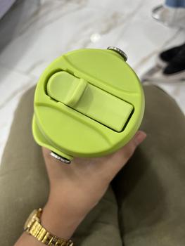Product Review of AQ-22#  Handle Straw Lid With Straw and Straw Brush Suitable For Wide Mouth Water Bottle Vacuum Flask Tumbler (5.7cm-5.8cm Cup Mouth) Replacement Lid from J**y T**e 2