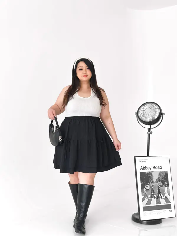 ANJIE Skirt Rok Coquette Jumbo Big Size | Rok Viral Koket Pendek Plus Size Korean Style 4