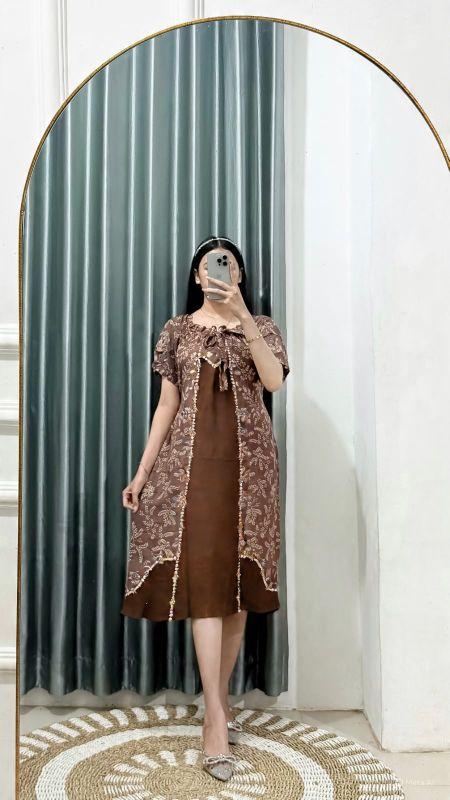 DASTER FUJI ANGGUN Rayon Premium Tebal Busui Bumil Dress Wanita DASTER FUJI ANGGUN Rayon Premium Tebal Busui Bumil Dress Wanita