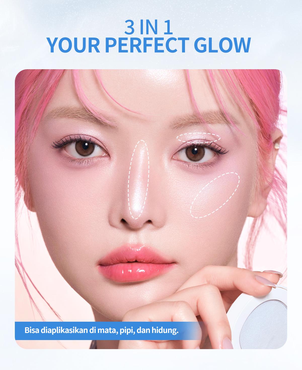 BNB Barenbliss Moist Mochi Paste Powder Highlighter | Mudah diblend, tahan air, dan tahan hingga 12 jam kilau bercahaya Shimmer Glittery High Pigmented Contour Face Palette BNB Barenbliss Moist Mochi Paste Powder Highlighter | Mudah diblend, tahan air, dan tahan hingga 12 jam kilau bercahaya Shimmer Glittery High Pigmented Contour Face Palette