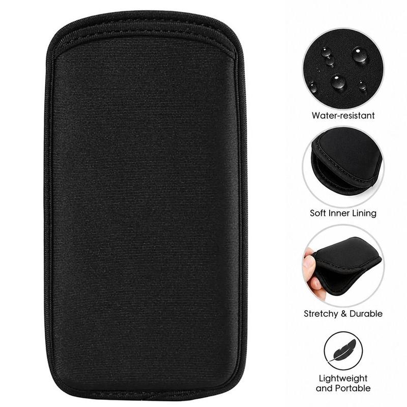 TTCcy057 Store Di động Neoprene Túi đựng điện thoại Chống trầy xước Màu đen Ốp điện thoại Chống sốc Túi bảo vệ điện thoại