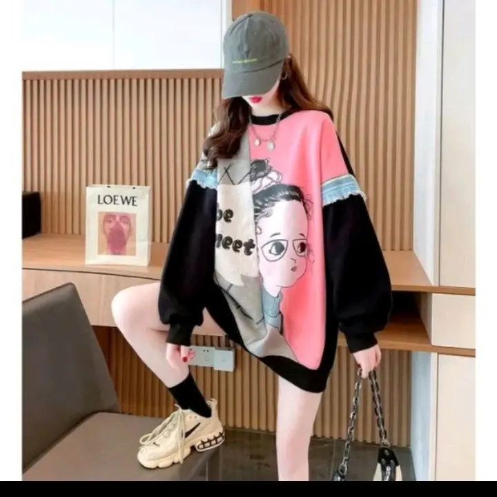 Sweater two collor ladys korean style