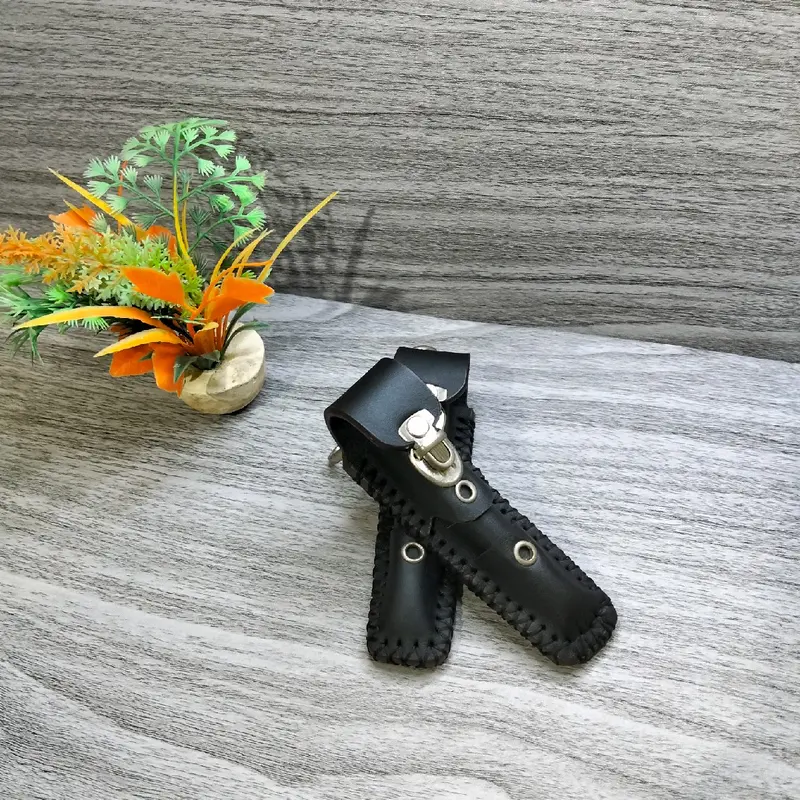 Sarung Kulit Pipa Aksesoris Pria Untuk Wadah Pipa Hitam 3