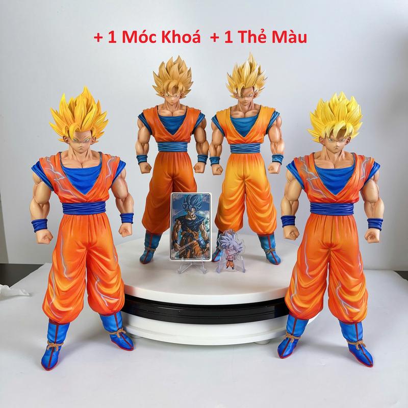  Mô Hình Goku SSJ1 ,Goku SSJ2 cao 31cm Trong Dragonball Của HY - JT Studio Ongchumohinh888 MH 2688 