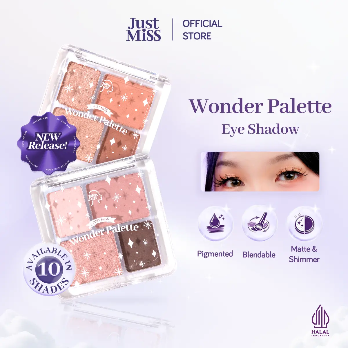 JUST MISS Wonder Palette Eye Shadow 5g - Makeup Mata Cosmetic, Komestik Perona Mata, Original