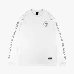 Rown Division Kaos Lengan Panjang || Willmoth White Longsleeve